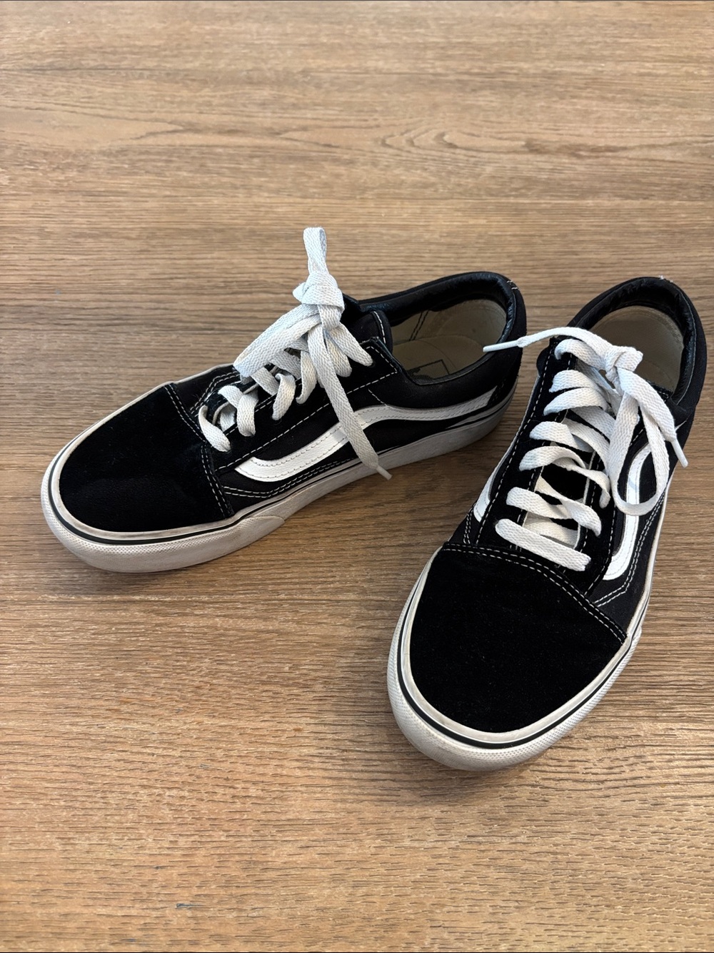 Vans Black and White Low-Top Sneakers